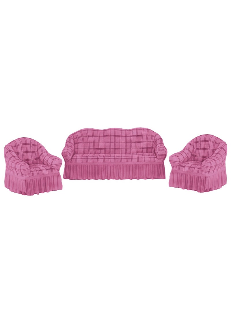 EVORY HOME Turkey Sofa Cover 4-Pieces Set of 7-Seater (3+2+1+1) Super Stretchable Anti-Wrinkle Slip Resistant Furniture Protector  - Image 2