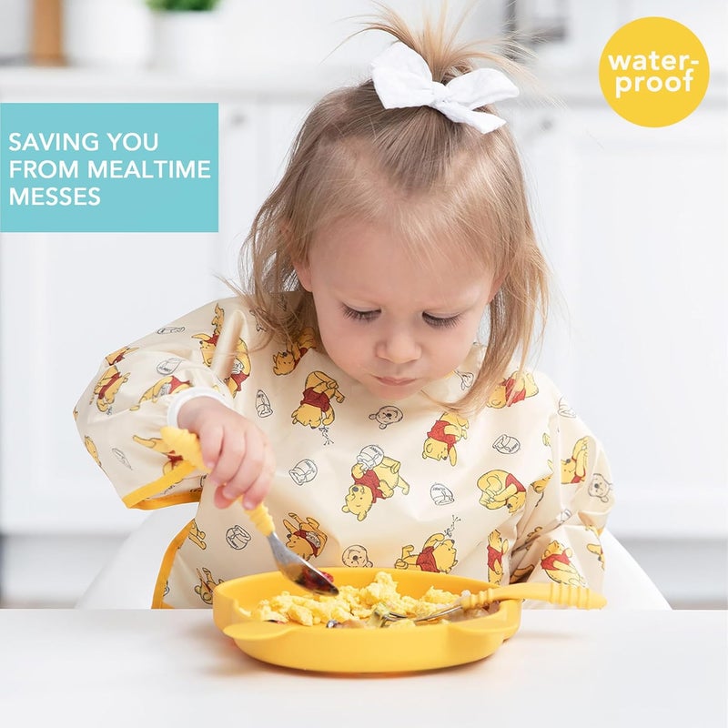 BUMKiNs Disney Winnie The Pooh Long Sleeve Baby Bib - Image 3