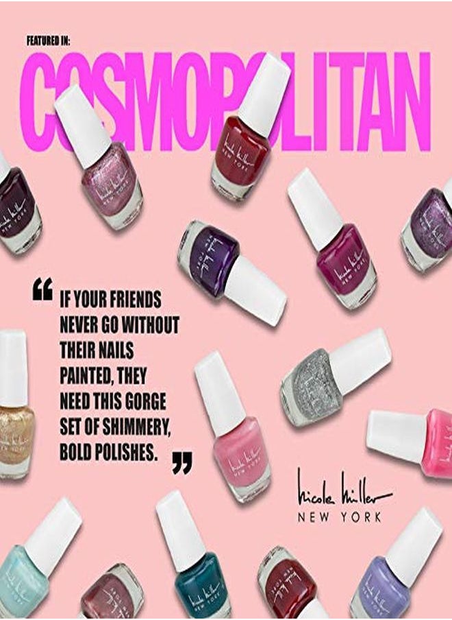 Nicole Miller New York - L Polish Set / Floral Collection /15 Metallic And Trendy Colors - Image 1