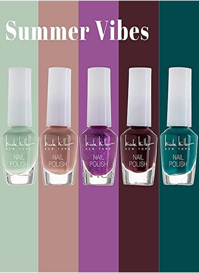 Nicole Miller New York - L Polish Set / Floral Collection /15 Metallic And Trendy Colors - Image 1