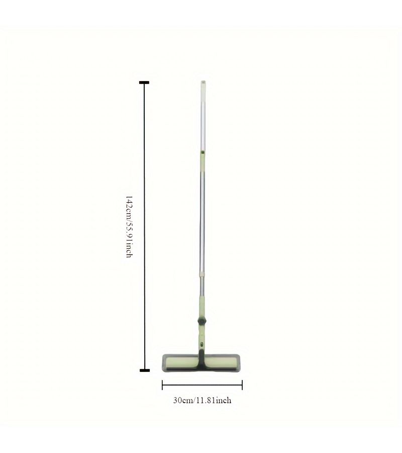 1 Pc Towel And 2 In 1 Dual Sided Window Floor Cleaning Brush Set With Telescopic Handle - Image 3