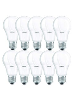 Osram Osram 8W LED Bulb, Warm White 2700K, E27 Base, 806lm Energy-Efficient Lamp - Pack of 10  - Image 1