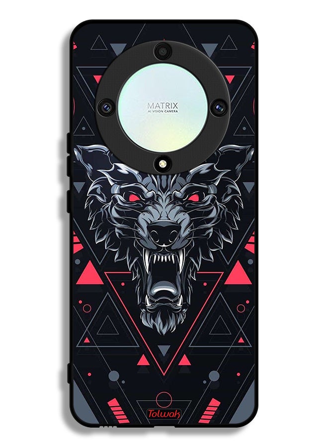 Tolwak Honor X9a Protective Case Cover Scrolling Wolf - Image 1