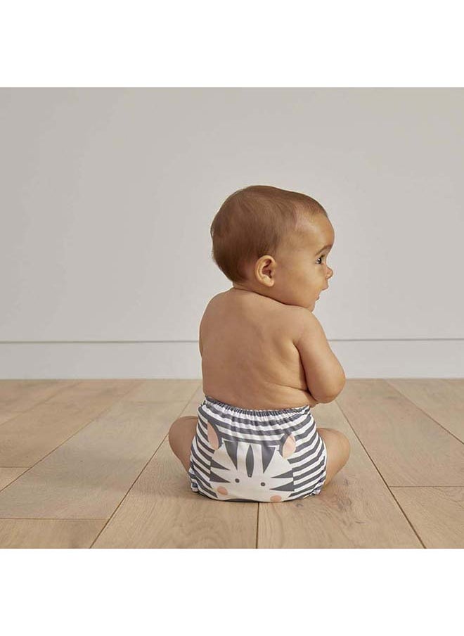 Kit & Kin Reusable Cloth Nappy – Eco-Friendly, Leak-Proof & Gentle Diapering Solution | Reusable Nappy Zebra