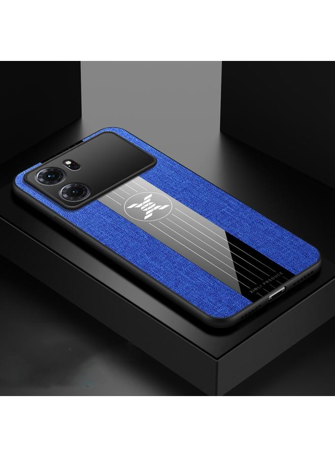 Xinli Case For OPPO K10 Stitching Cloth Textue Shockproof TPU Phone Case - Image 1