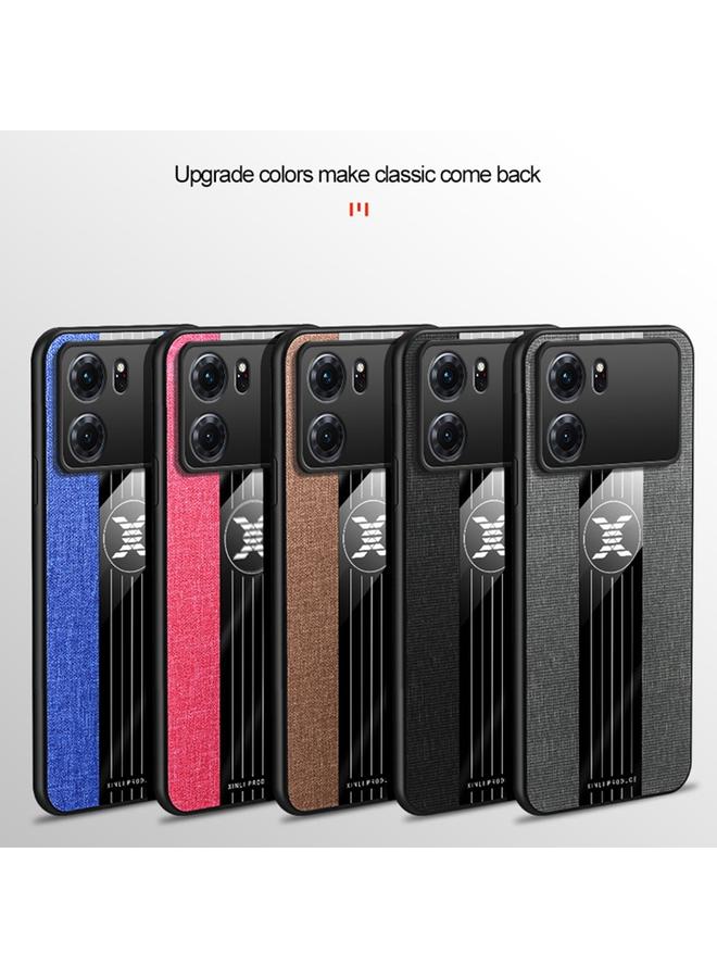 Xinli Case For OPPO K10 Stitching Cloth Textue Shockproof TPU Phone Case - Image 2