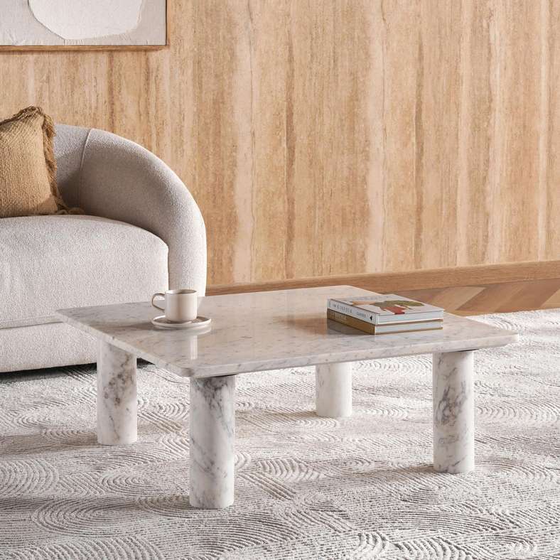 AVENOR COFFEE TABLE MARBLE - NATURAL