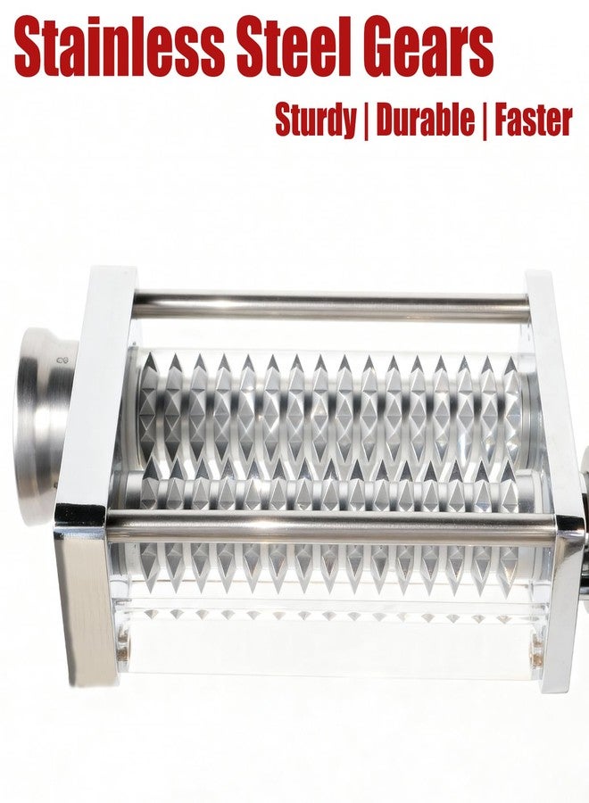 Eascandy Adjustable Meat Tenderizer Attachment for KitchenAid Stand Mixers - 3 Thickness Settings, Fits All 4.5-7Qt Models, Heavy-Duty Metal Housing with Transparent Shell, Dishwasher Safe - Image 3