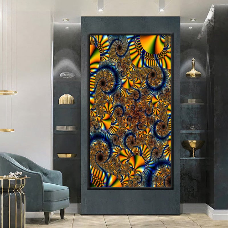 Marktna Modern design canvas painting with a hollow frame, size (50×70), one piece - Image 1