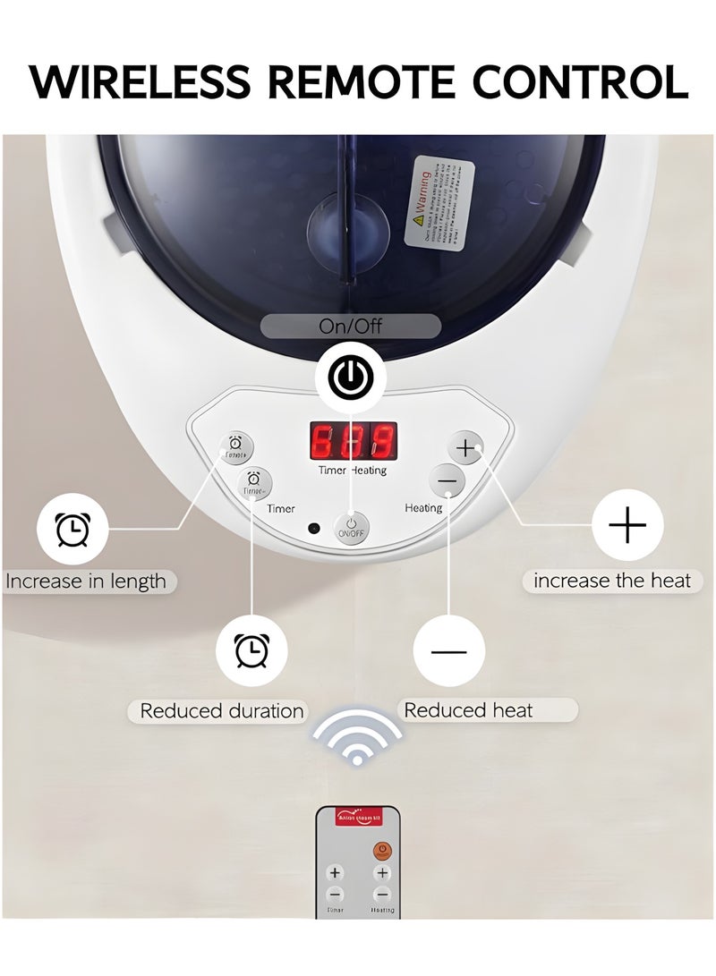 BIG MAX Portable Sauna Steamer Pot 2L 1000W, Stainless Steel Steam Generator for Sauna Home Spa Fumigation Steam Machine for Body Detox with Remote Control - Image 2
