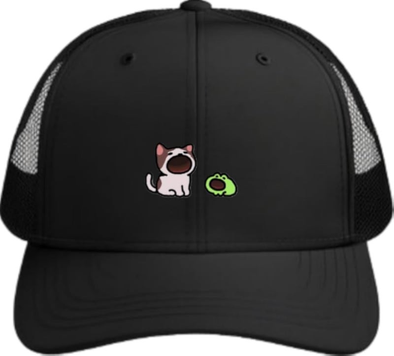Frog Plain unisex baseball cap Black 37