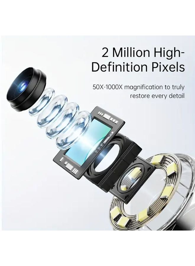 Black 4 3inch HD Digital Microscope Handheld With Screen High Definition Optics - Image 5