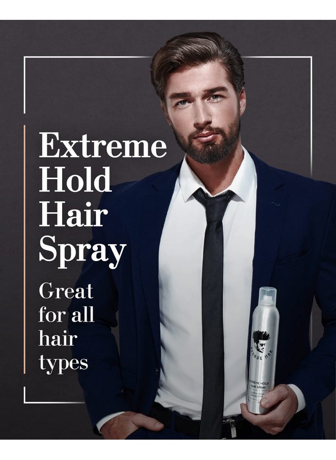 Avenue Man - Avenue Man Extreme Hold Hairspray, 9.0 oz - Paraben-Free Hair Spray for Men with Natural Extracts - Hair Products For Men - Extra Firm Hold Hair Spray, Made in Portugal - Image 1