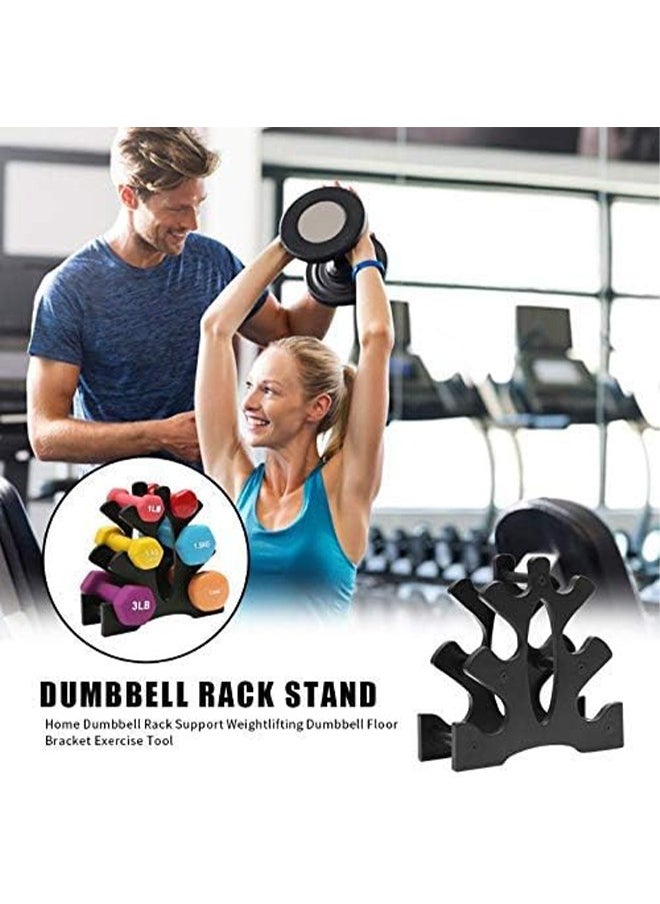 Household Fitness Dumbbell Stand Dumbbell Rack Stand Only 3 Tier Dumbbell Bracket Free Weight Stand PVC Material for Home Gym Organization Max Load 35 lbs Removable (Without Dumbbells) Black - pzsku/ZCC84C29B3555CFF22B23Z/45/_/1701927954/5adbf9b0-192a-40f5-8e14-4325b40c1736