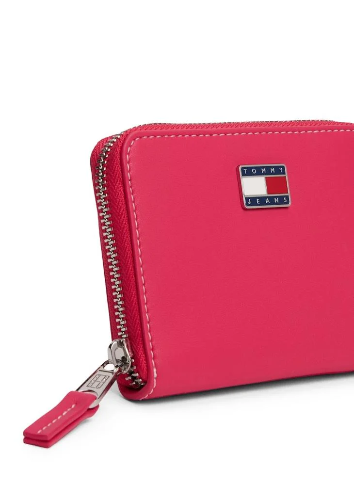 TOMMY JEANS Logo Plaque Zip-Around Wallet
