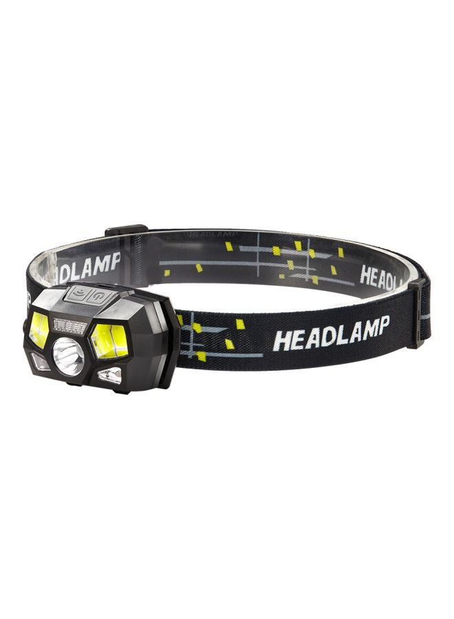 مصباح أمامي LED قابل لإعادة الشحن بمنفذ USB 13.5x4.5x8.5سم - Image 1