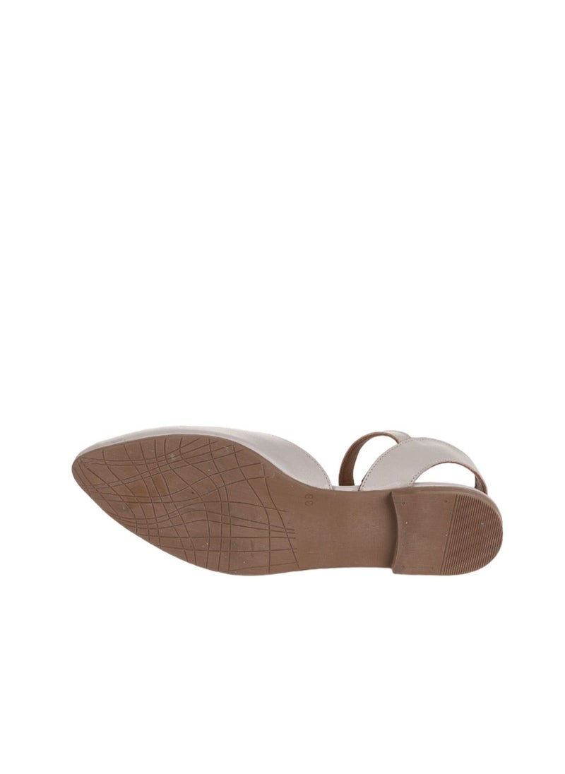 Bueno BUENO Women's Slingback Flats – Minimalist Round Toe Design with Ankle Buckle Strap for Effortless Everyday Elegance  - Image 4