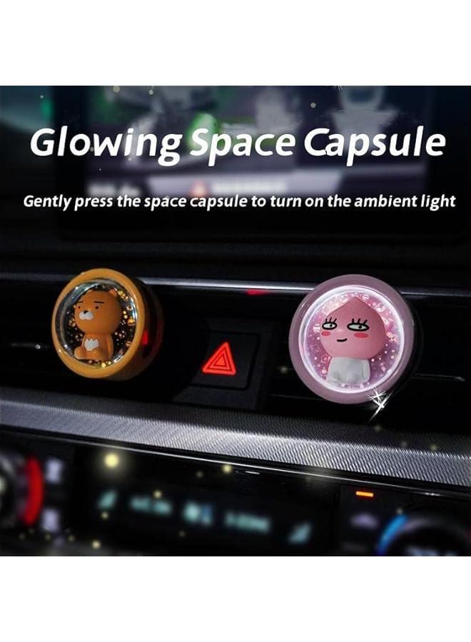 Generic Cartoon Car Air Fresheners Astronaut Automotive Air Outlet Cute Car Diffuser Creative Glowable Car Perfume Decoration Aromatherapy Ornament Car Vent Accessories  - Image 3