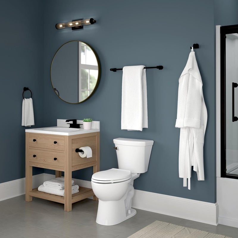 Peerless PA319BL Xander Towel Ring Matte Black - Image 5