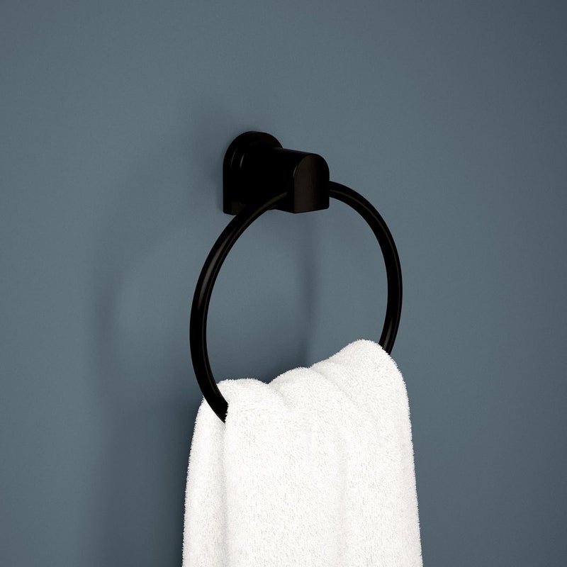 Peerless PA319BL Xander Towel Ring Matte Black - Image 2