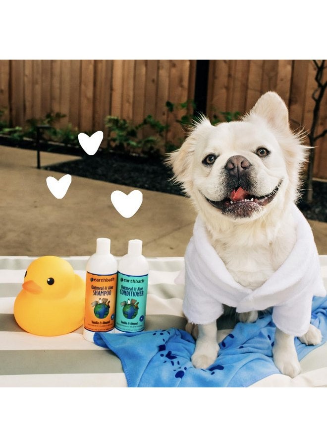 ايرث باث شامبو وبلسم الشوفان والصبار للكلاب من إيرث باث - شامبو الشوفان للكلاب، لتخفيف الحكة وجفاف الجلد، غسول للكلاب، صنع في الولايات المتحدة الأمريكية، بلسم للكلاب، شامبو للحيوانات الأليفة - الفانيليا واللوز، 16 أونصة (مجموعة واحدة) - Image 5