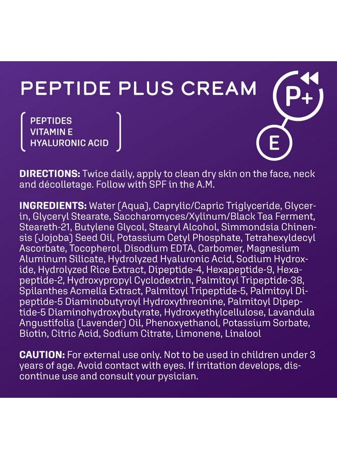 DCL Skincare Peptide Plus Cream, pro-aging, wrinkle defense, collagen producing amino acids, Vitamins A, C, E CoQ10 enhances skin barrier 1.7 Fl Oz - Image 4