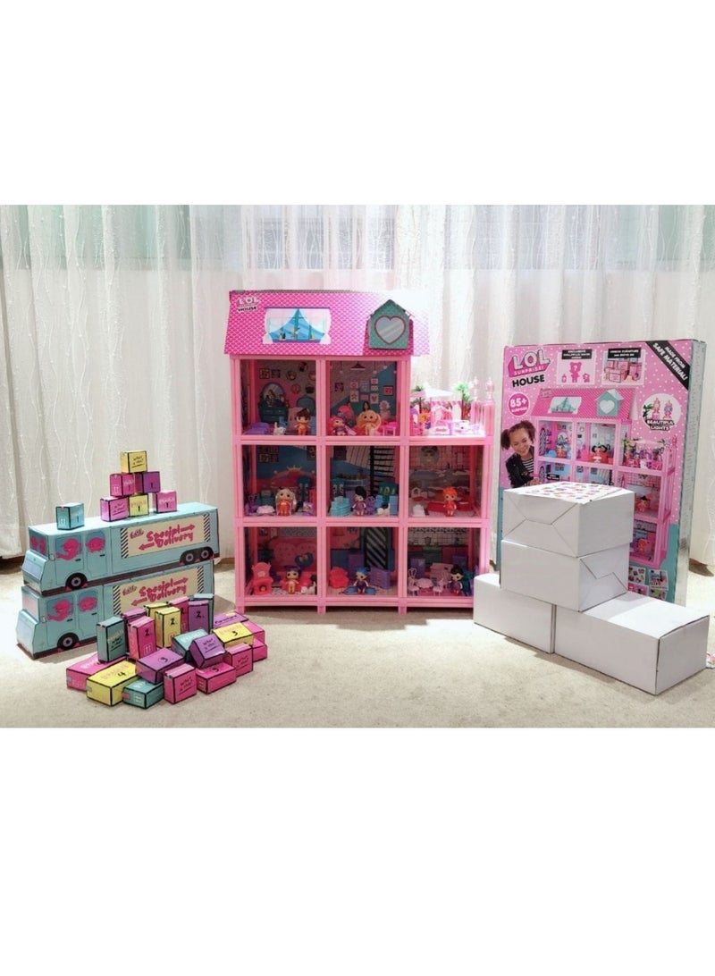 L.O.L Surprise House with 85+ Surprises, 9 rooms, light ,Furniture & Accessories - Image 2