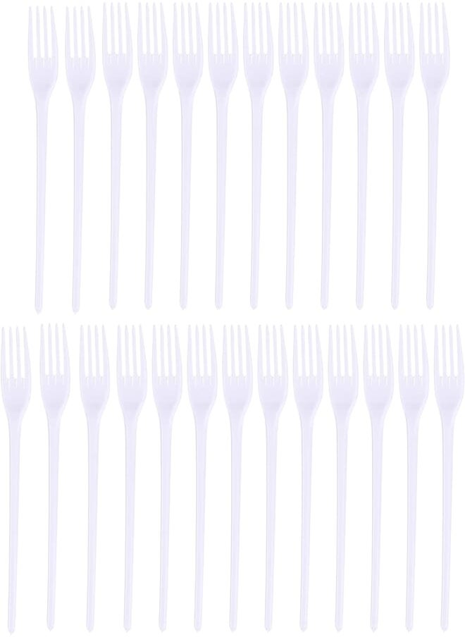 SILA - Sylla plastic forks, 25 count - white - Image 1