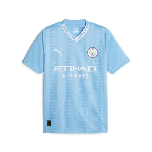 PUMA Men's Soccer Manchester City 23/24 Home Jersey - Celebrate The Etihad Stadium Features of The Club's Inaugural Season (as1, Alpha, x_l, Regular, Regular) Blue - Image 3