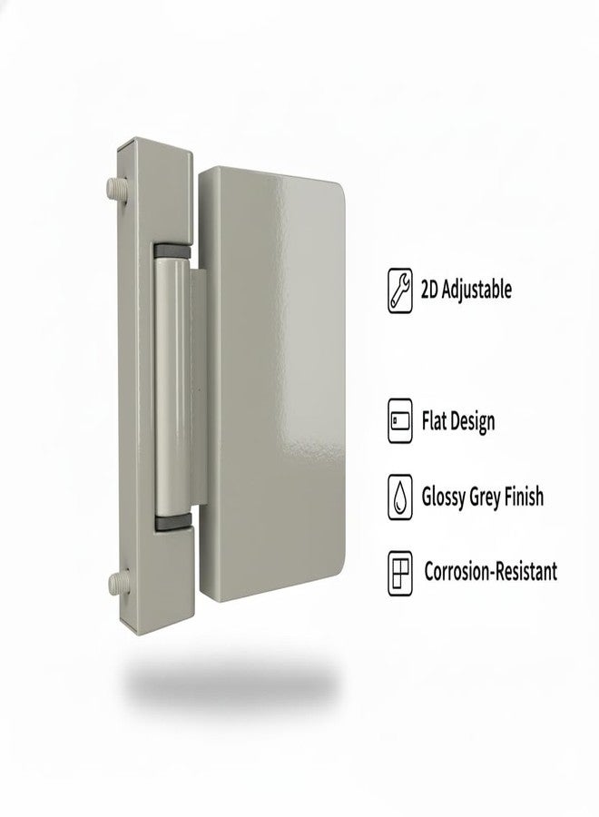 مفصلة باب UPVC قابلة للتعديل 2D، تصميم مسطح، رمادي، مقاومة للتآكل - Image 3