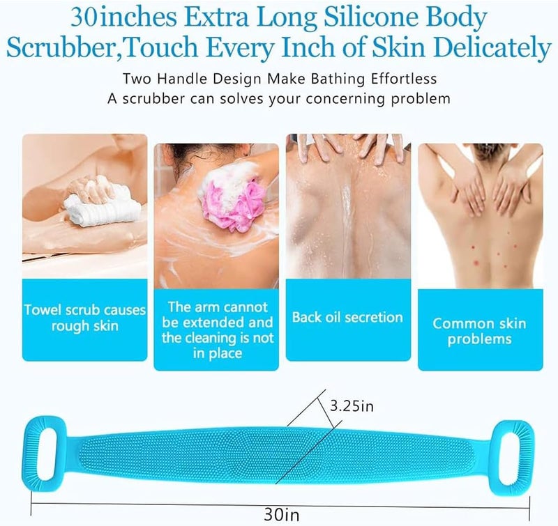 Silicone Back Scrubber - Exfoliating Body Brush for Deep Cleaning - Image 2