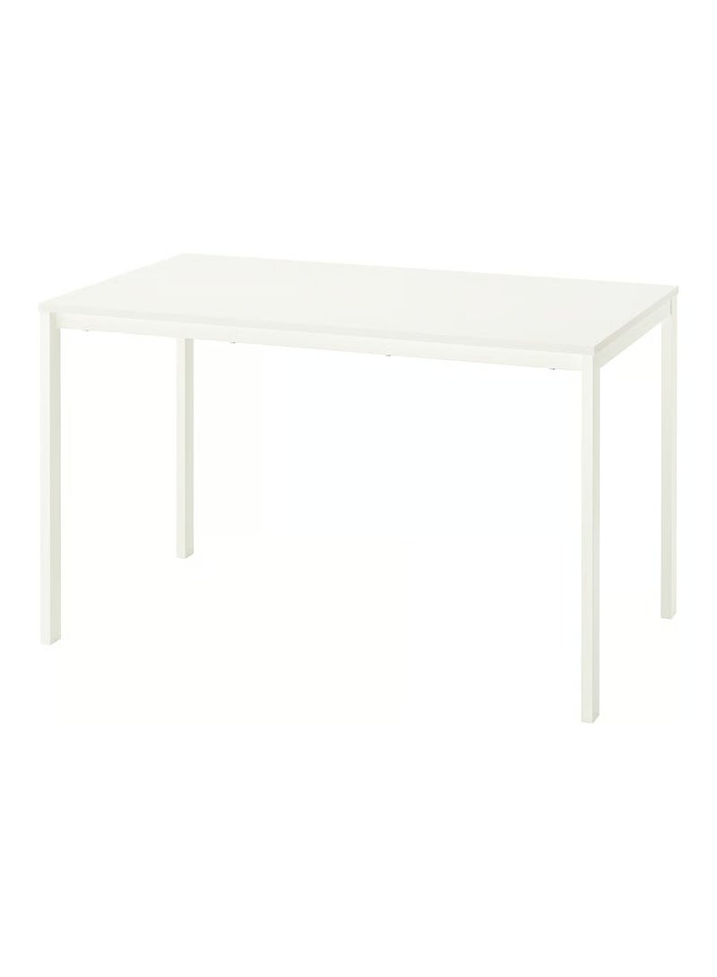 Selecto Hub Dining Table, Steel Underframe Durable Tabletop, White, 125 x 74 cm - Image 2