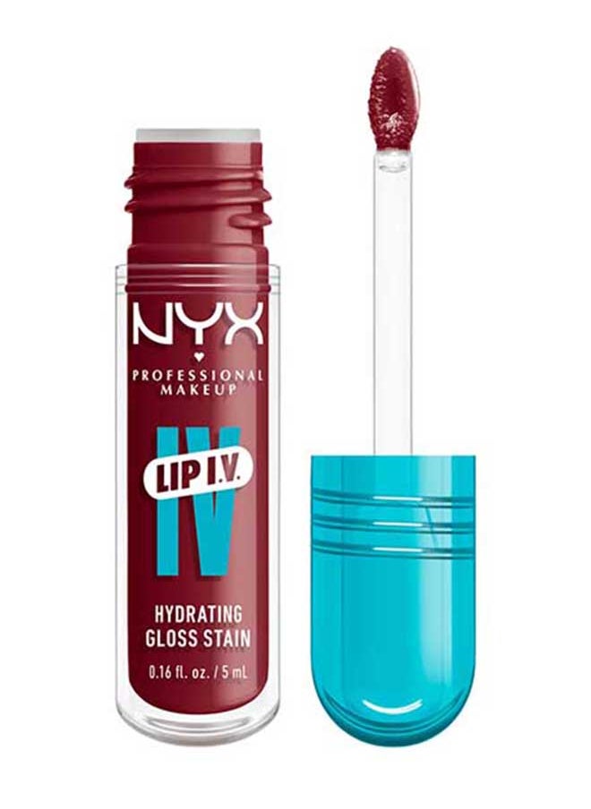 NYX PROFESSIONAL MAKEUP Lip Iv Hydrating Gloss Stain Lip Gloss Up To 12Hr Hydration High Pigment Wet Shine Finish Blush Rush  - Image 1