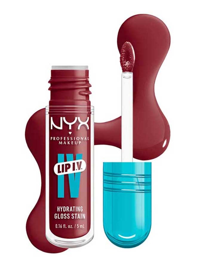 NYX PROFESSIONAL MAKEUP Lip Iv Hydrating Gloss Stain Lip Gloss Up To 12Hr Hydration High Pigment Wet Shine Finish Blush Rush  - Image 3