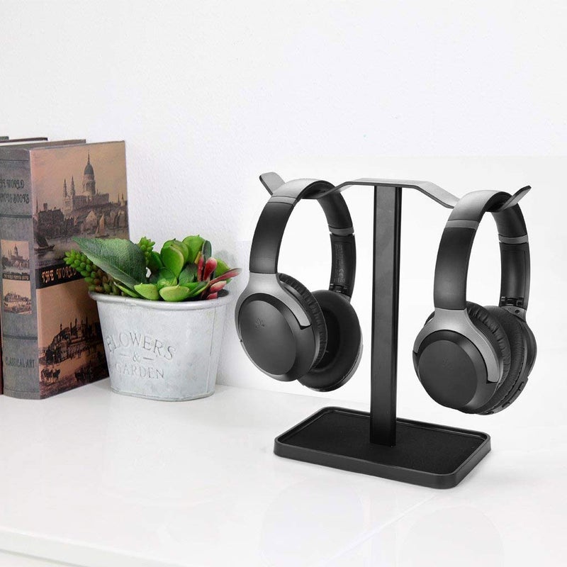 Avantree Neetto HS908 - Dual Headphones Stand for Desk, Aluminum Alloy & Metal Gaming Headsets Holder Hanger - Image 2