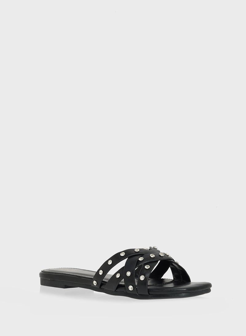 Ginger Studded Flat Sandal  - Image 2