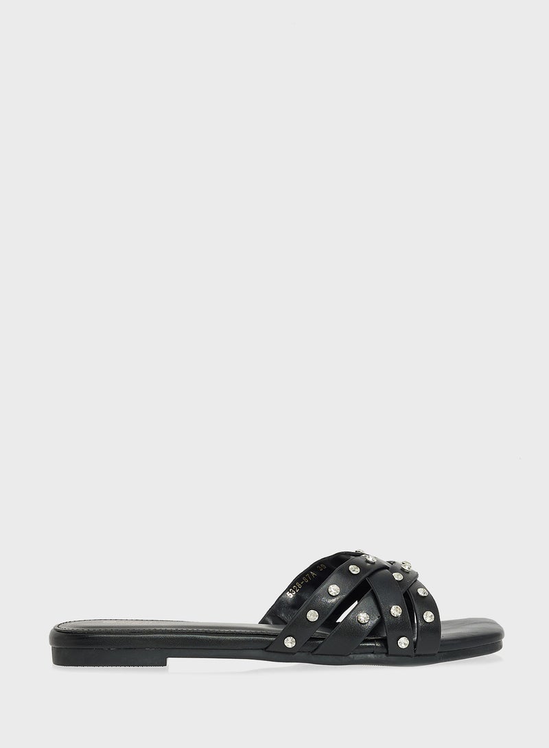 Ginger Studded Flat Sandal  - Image 1