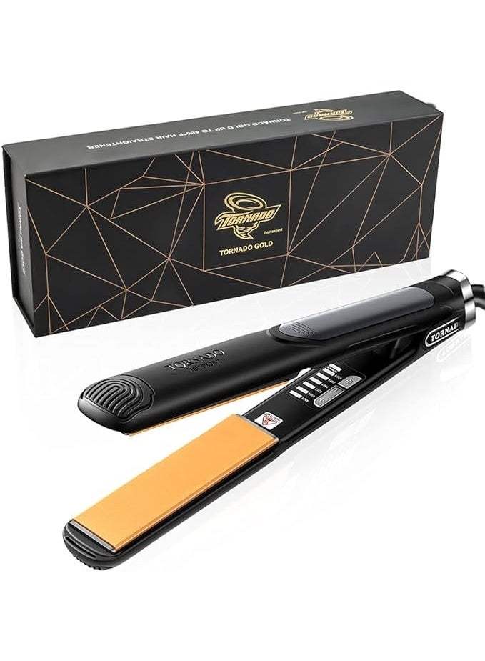 تورنيدو جولد مكواة شعر احترافية تورنيدو جولد حتى 980 فهرنهايت +سشوار ميني شعر ميني هدية - Image 4