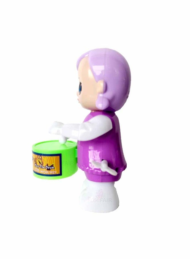 ROSEFAIR Cute Drummer Toy with Drumming and Dancing Action for Kids Baby Rattle Toys Set Toddler Kids Key-Operated Toys Kids (BABY-BLUE-PAC02) - Image 5