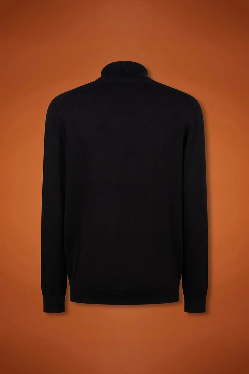 Doppelganger Black Men's turtleneck jumper - Black for Men | Best Price UAE