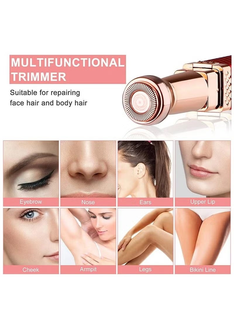 BLAWLESS Facial Hair Remover Eyebrow Trimmer, 2 In 1 Eyebrow Remover and Painless Hair Remover, Eyebrow Lips Nose Body Facial Hair Removal Razor For Women - Image 3