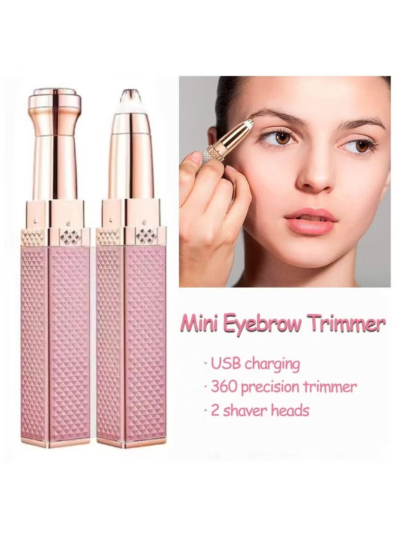 BLAWLESS Facial Hair Remover Eyebrow Trimmer, 2 In 1 Eyebrow Remover and Painless Hair Remover, Eyebrow Lips Nose Body Facial Hair Removal Razor For Women - Image 2