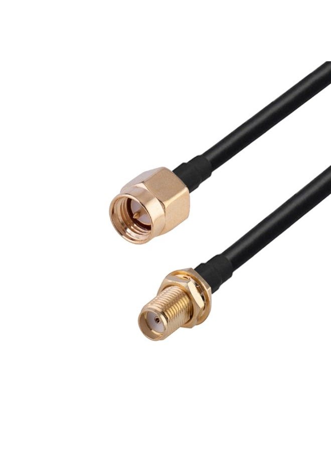 BURAQ SMA Male to RP-SMA Female RG174 RF Coaxial Adapter Cable, Length: 20cm  - Image 2