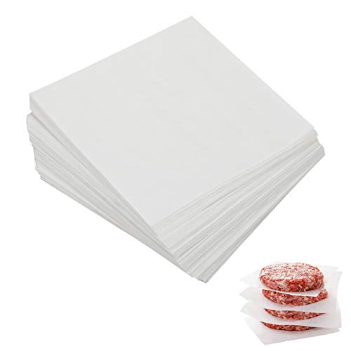 BYKITCHEN Parchment Paper Squares 4x4 Inch Set of 300 Small Hamburger Patty PaperNonstick Precut Square Baking Parchment for Separating Small Burger Patty Cookies  Other Foods or Baking  Candy Wrapper