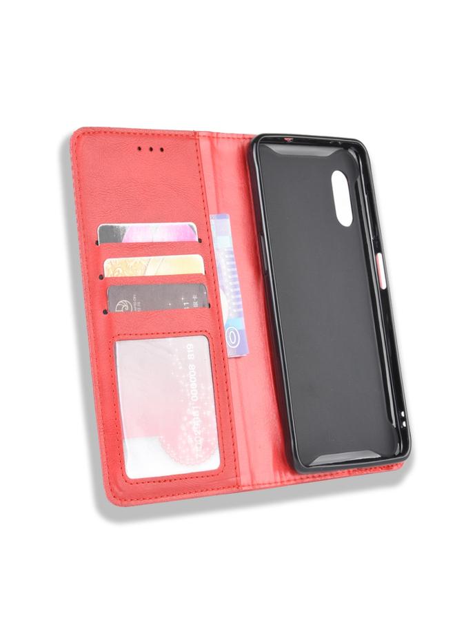 زبون جراب لهاتف Galaxy Xcover Pro بمشبك مغناطيسي بتصميم حصان مجنون بتصميم كلاسيكي، جراب جلدي أفقي قلاب، مع حامل وفتحات للبطاقات وإطار للصور - Image 4