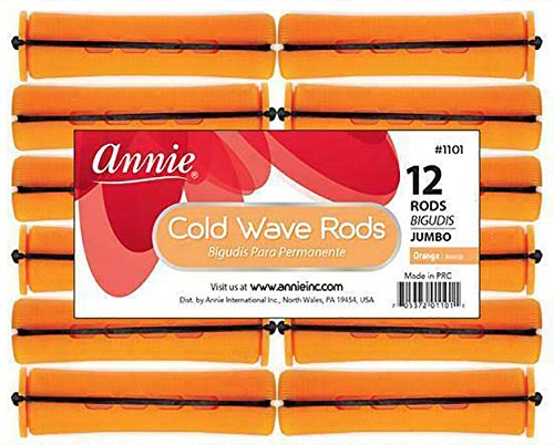 Annie Perm Rods Jumbo Tangerine Lot of 1 Dozen - Image 1