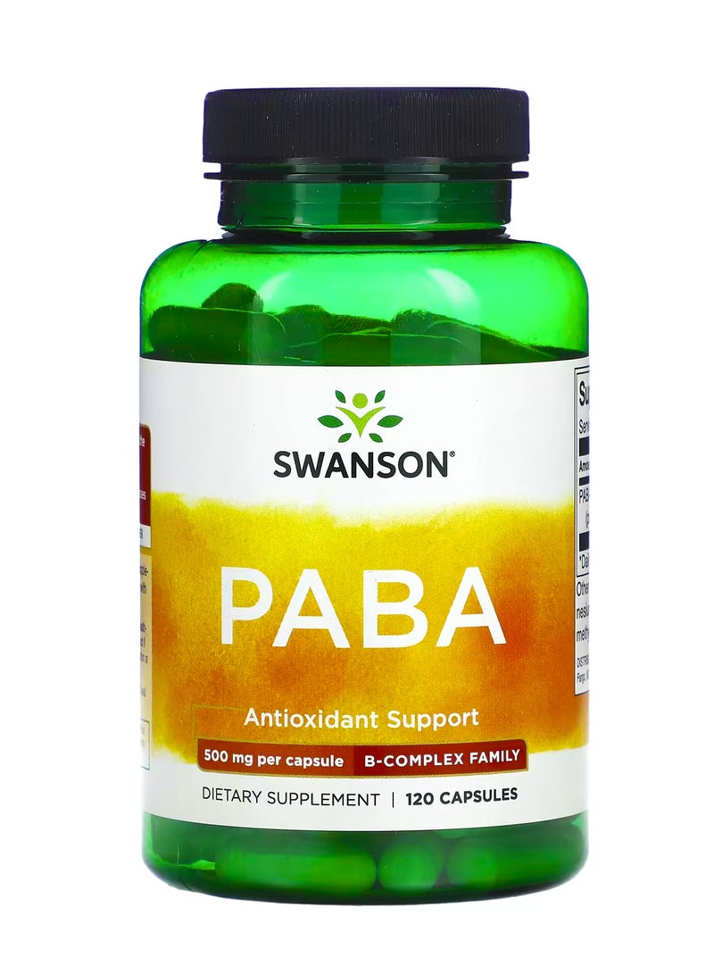 SWANSON PABA, 500 mg, 120 Capsules