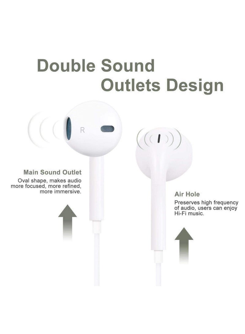 For iPhone X 8 7 Plus Bluetooth Earphones Wired Headset