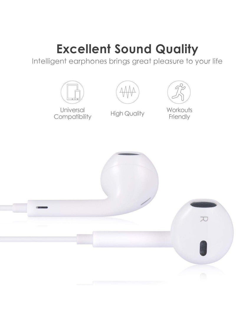 For iPhone X 8 7 Plus Bluetooth Earphones Wired Headset