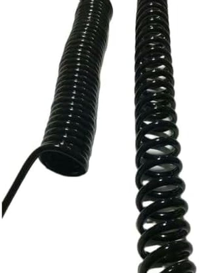 Retractable Coiled Network Cable 20AWG Shielded Twisted Pair Spring Wire Stretch 7 Meter - Image 4